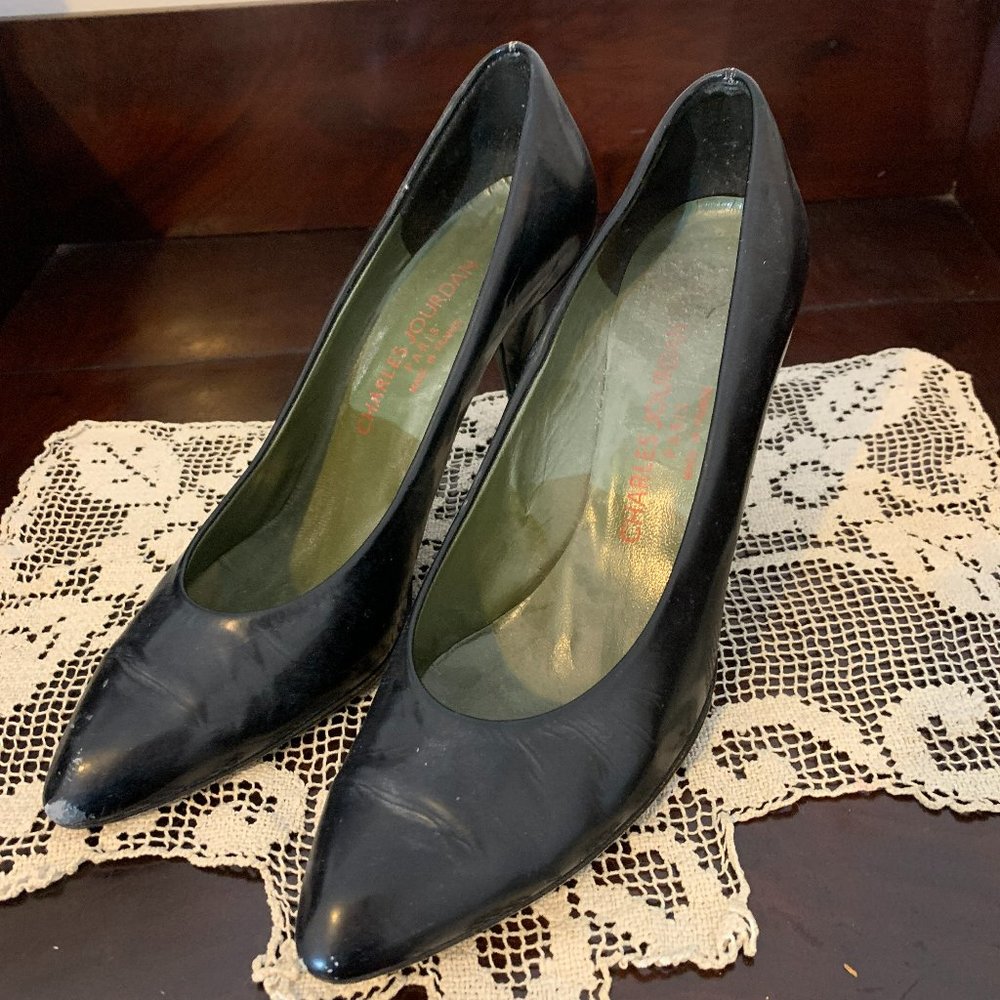 Vintage Black Charles Jourdan Heels